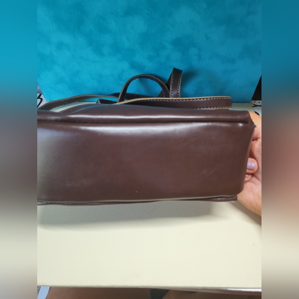 Vintage Y2K Nine West Brown Multi Compartment Shoulder/Handbag - Picture 5 of 16